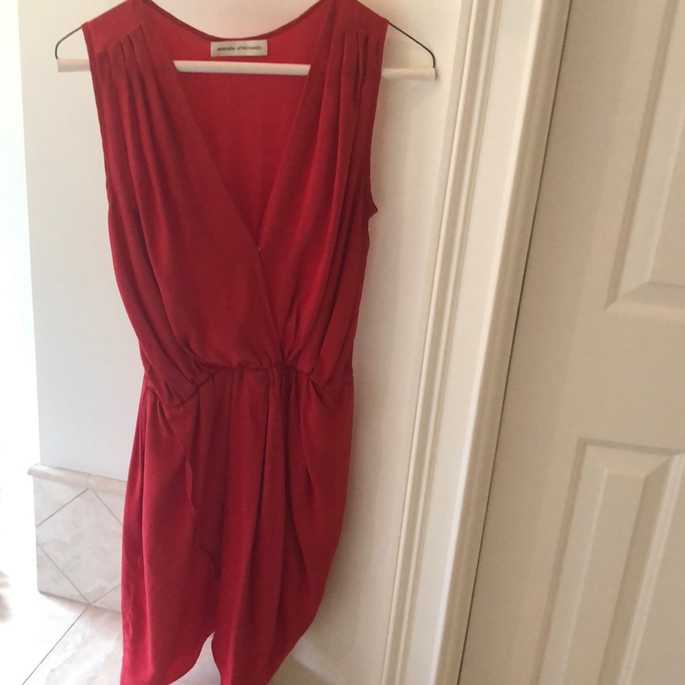 Candy Red silk dress